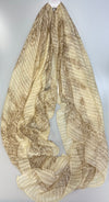 VEOND - Bliss Lace - Oblong Scarf (One Sided 3D Lace)