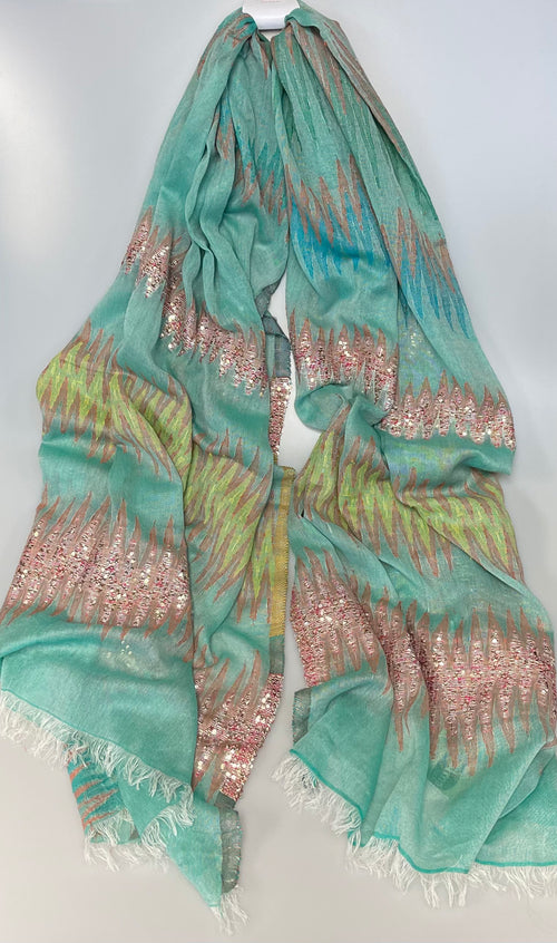 Dolma - Pashmina w/Fringe and Sequins