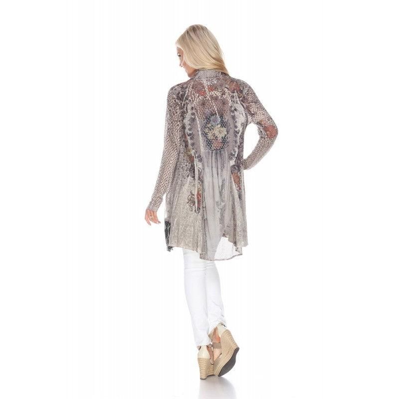 Kamana Viscose Long Cardigan Brown - Sandi's Beachwear