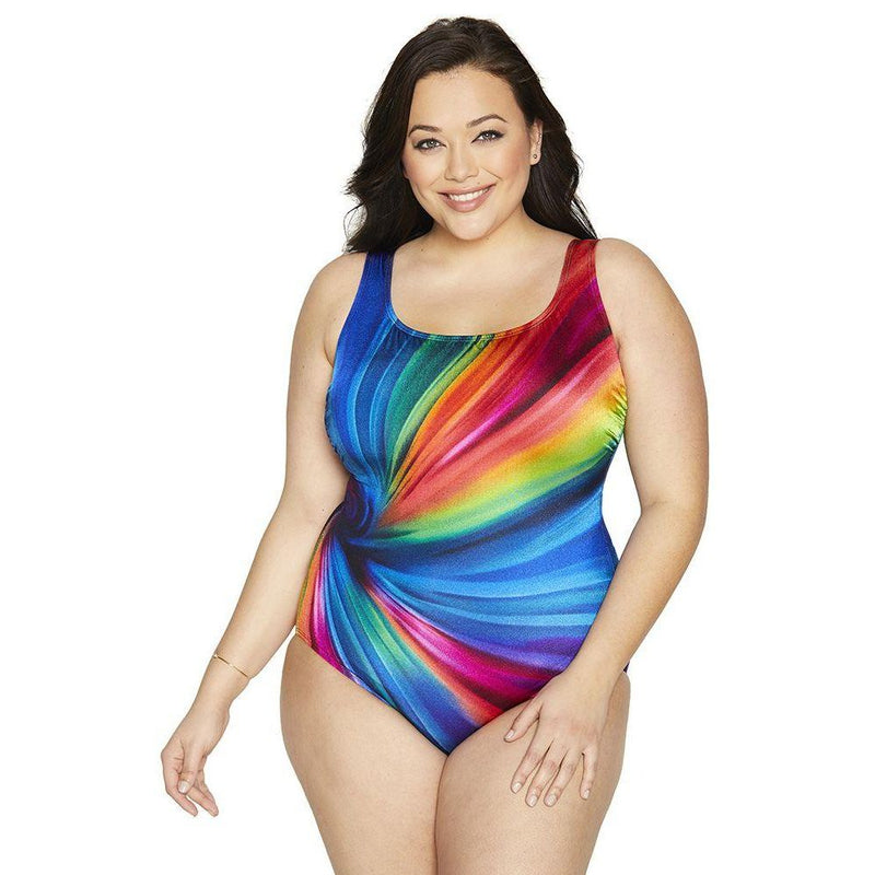 Longitude Women's Plus Twisted Ways Swimsuit - Sandi's Beachwear