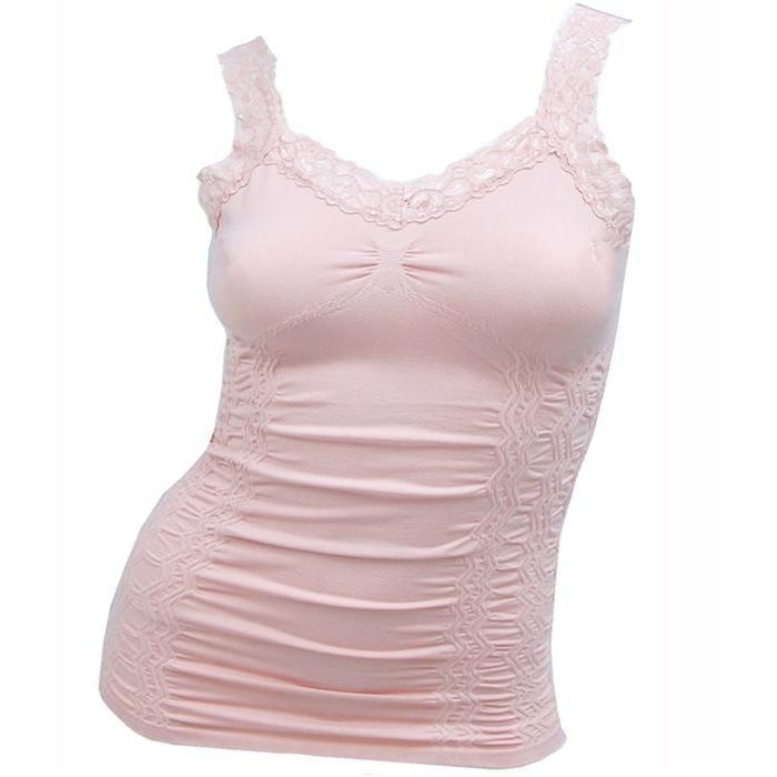 Elietan-Lace Cami-Blush - Sandi's Beachwear